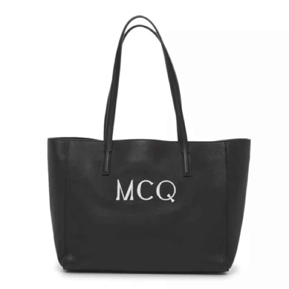 MCQ By Alexander McQueen Logo Leather Tote Bag